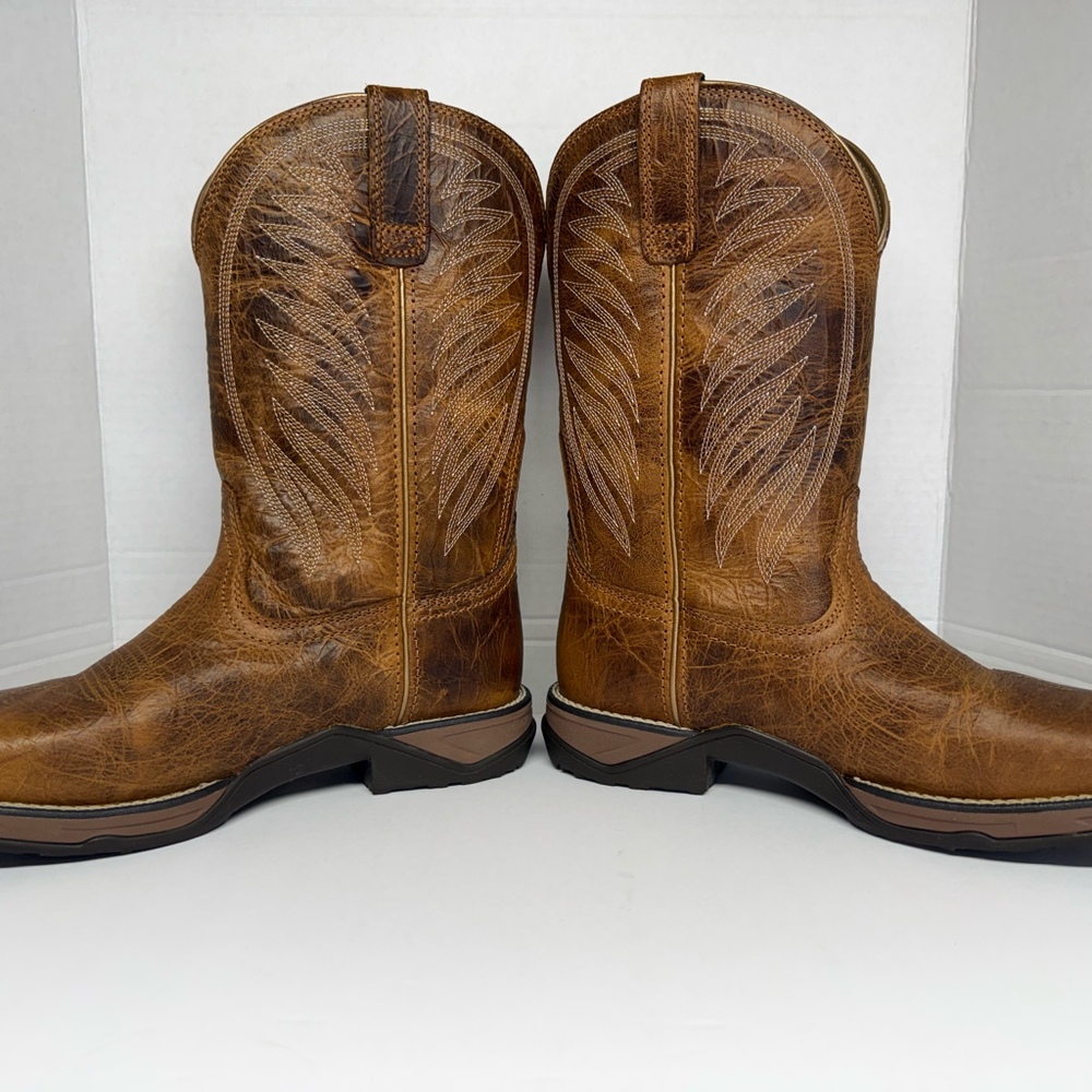 Ariat Women's Wide Square Toe Leather Western Boots - Style 10038379 - Size 9 B - Picture 9 of 12